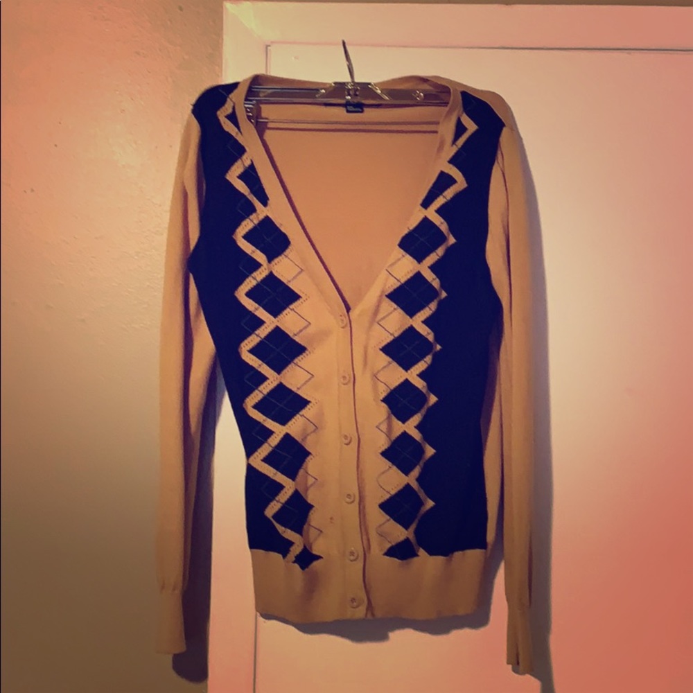 Tan cardigan